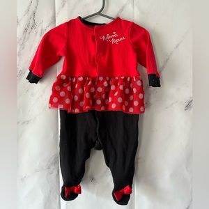 DISNEY BABY MINNIE MOUSE TUTU ONESIE GIRLS 6M